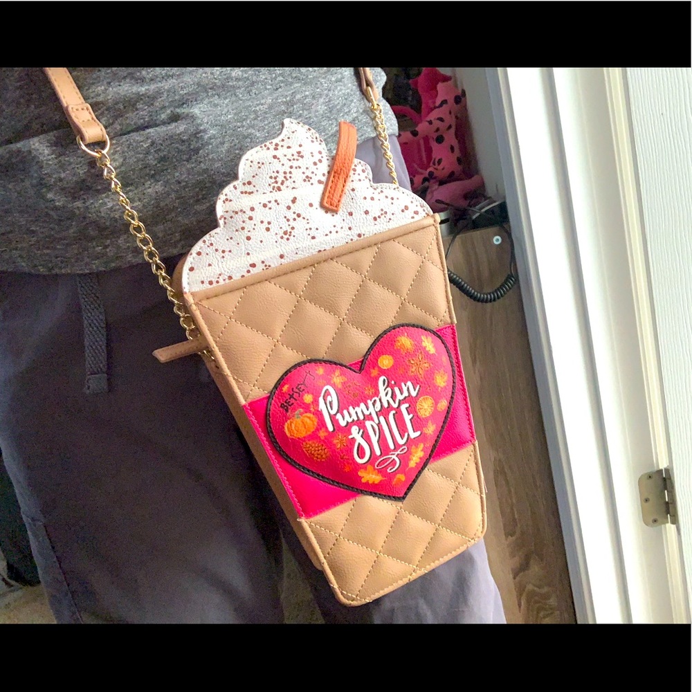 Betsy Johnson Pumpkin spice Latte purse